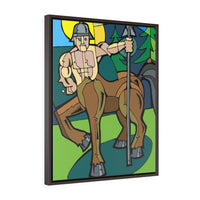 Stern Centaur - Framed Canvas Print