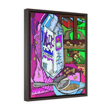 Breakfast Pink - Framed Canvas Print