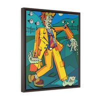 Zombie Stroll - Framed Canvas Print