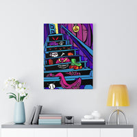 Basement Stairs of Terror - Canvas Print