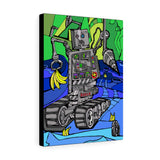 Robot Banana Driller - Canvas Print