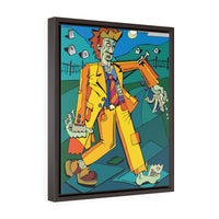 Zombie Stroll - Framed Canvas Print