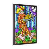 Mind your step - Framed Canvas Print