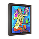 Mad Scientist - Framed Canvas Print