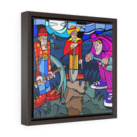 The Gravediggers  - Framed Canvas Print