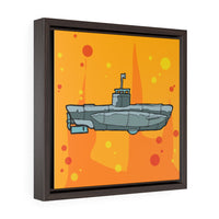 Sub Orange - Framed Canvas Print