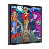 The Gravediggers  - Framed Canvas Print