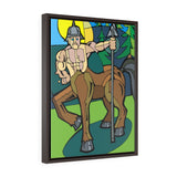 Stern Centaur - Framed Canvas Print