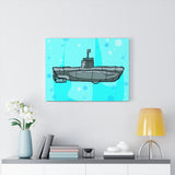 Sub Blue- Canvas Print