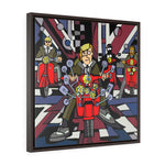 Mods - Framed Canvas Print