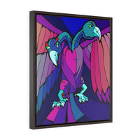 Two Headed Bird - Gandaberunda - Framed Canvas Print