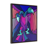 Two Headed Bird - Gandaberunda - Framed Canvas Print