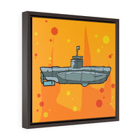 Sub Orange - Framed Canvas Print