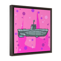 Sub Pink - Framed Canvas Print