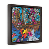 Pirates Attack - Framed Canvas Print