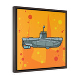 Sub Orange - Framed Canvas Print