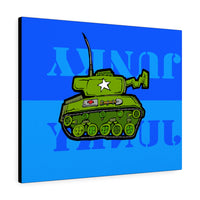 Tank Blue - Canvas Print