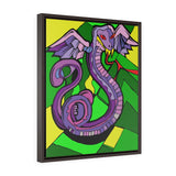 Winged Snake - Amphitere - Framed Canvas Print