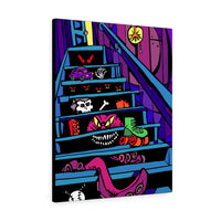 Basement Stairs of Terror - Canvas Print