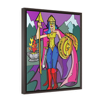 Amazon Warrior - Framed Canvas Print