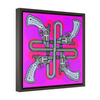 Knotty Love Guns - Framed Canvas Print