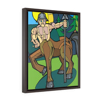 Stern Centaur - Framed Canvas Print