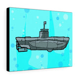 Sub Blue- Canvas Print