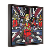 Mods - Framed Canvas Print