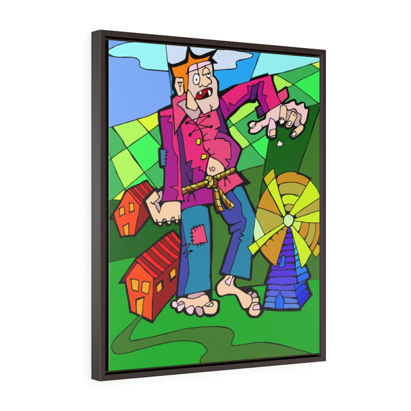 Tipsy Giant - Framed Canvas Print