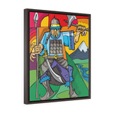 Genghis Khan - Framed Canvas Print