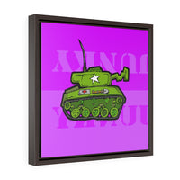 Tank Pink - Framed Canvas Print