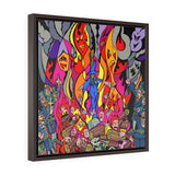 Burn the Witch - Framed Canvas Print