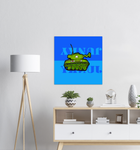 Tank Blue - Metal Print