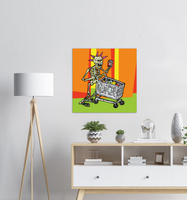 Shop to Death - Metal Print